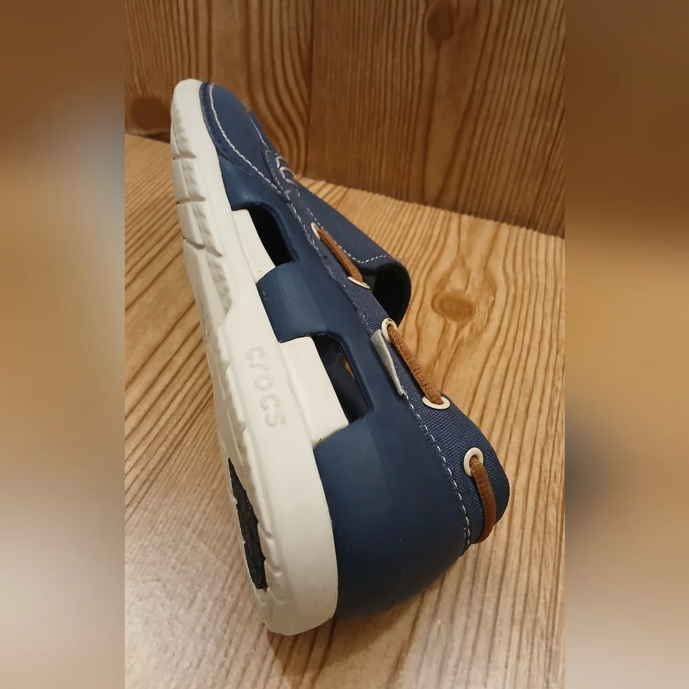 Crocs Men's Blue Casual Loafers - Picture 10 of 16